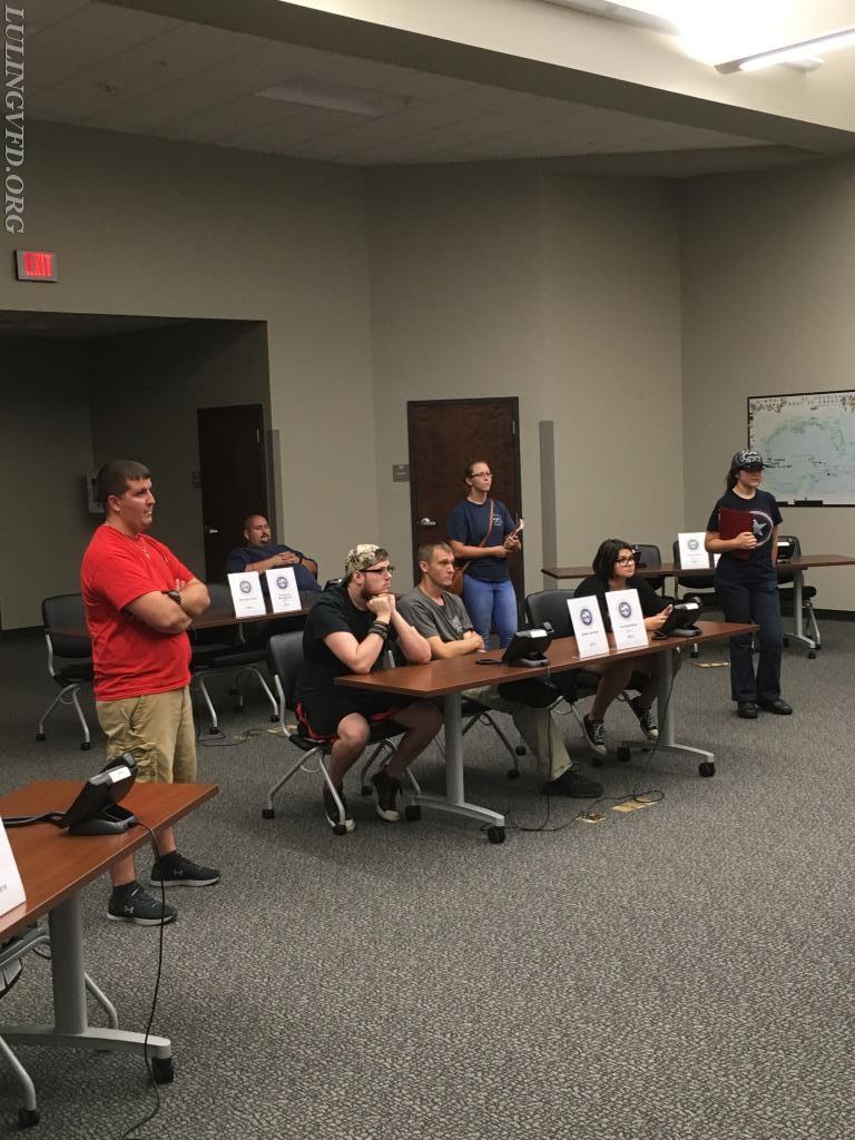 July 16, 2018 New Members and Jr. FF's tour the St. Charles Parish Emergency Operations Center